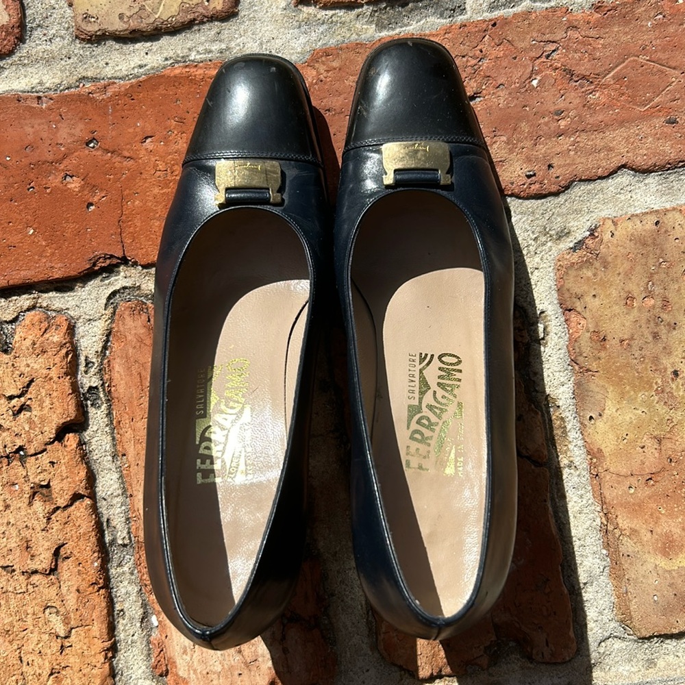 Vintage Ferragamo Kitten Heels